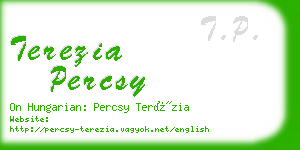 terezia percsy business card